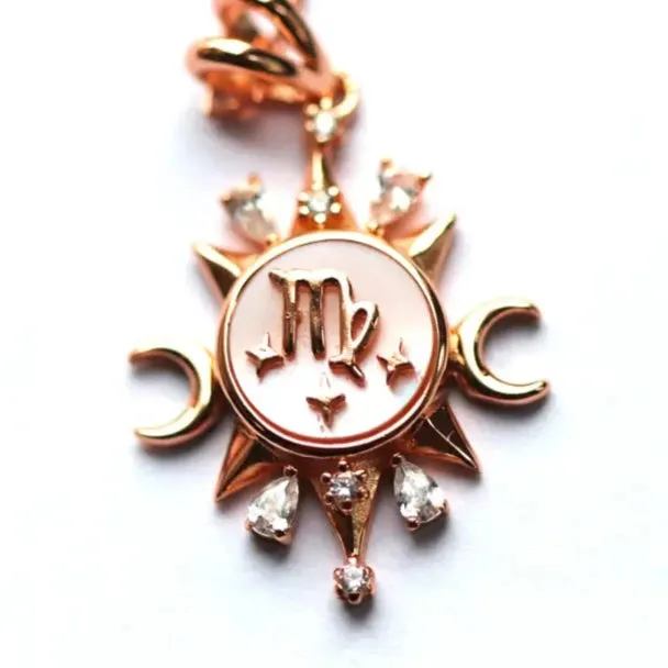 Celestial Horoscope Pendant - Virgo