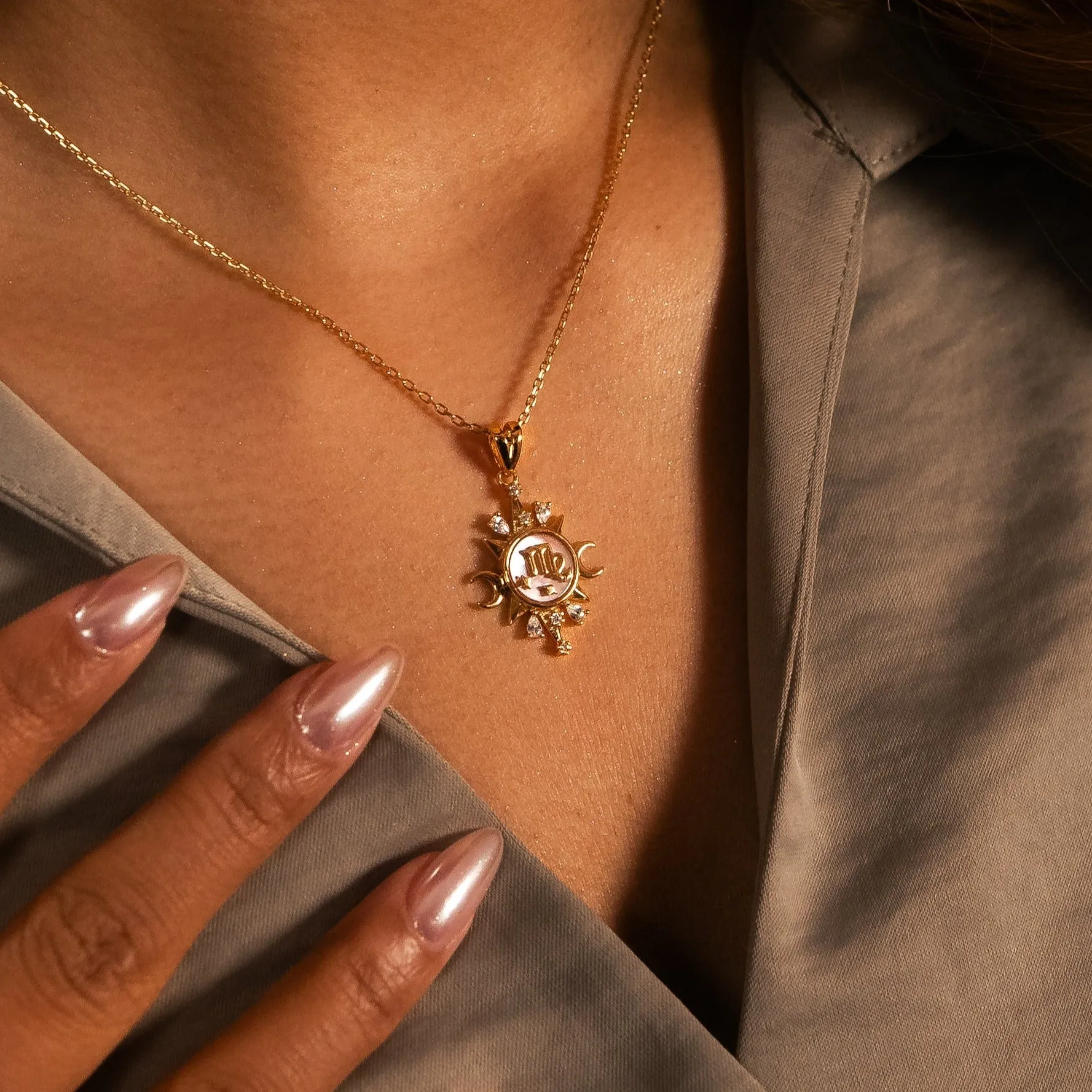 Celestial Horoscope Pendant - Virgo