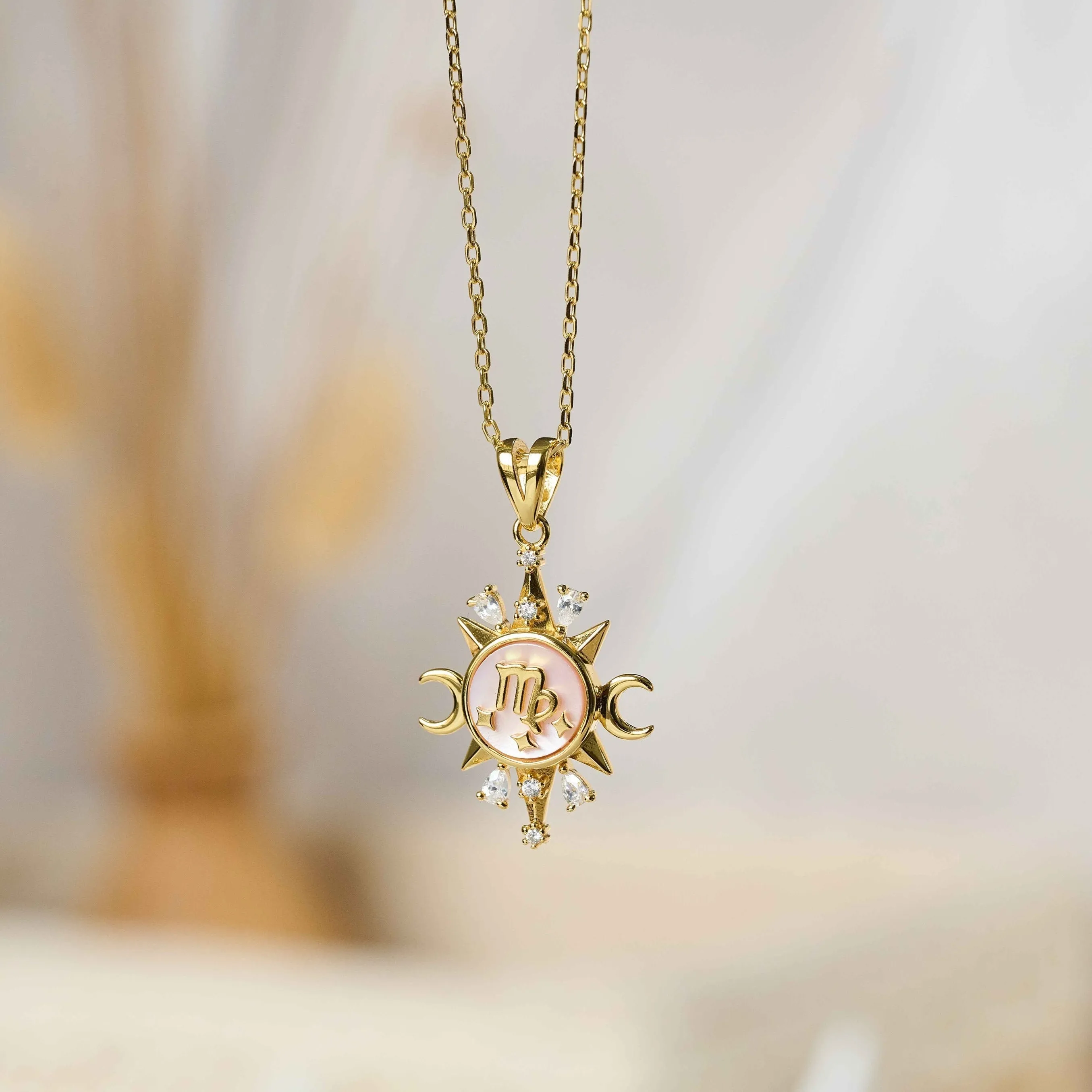 Celestial Horoscope Pendant - Virgo