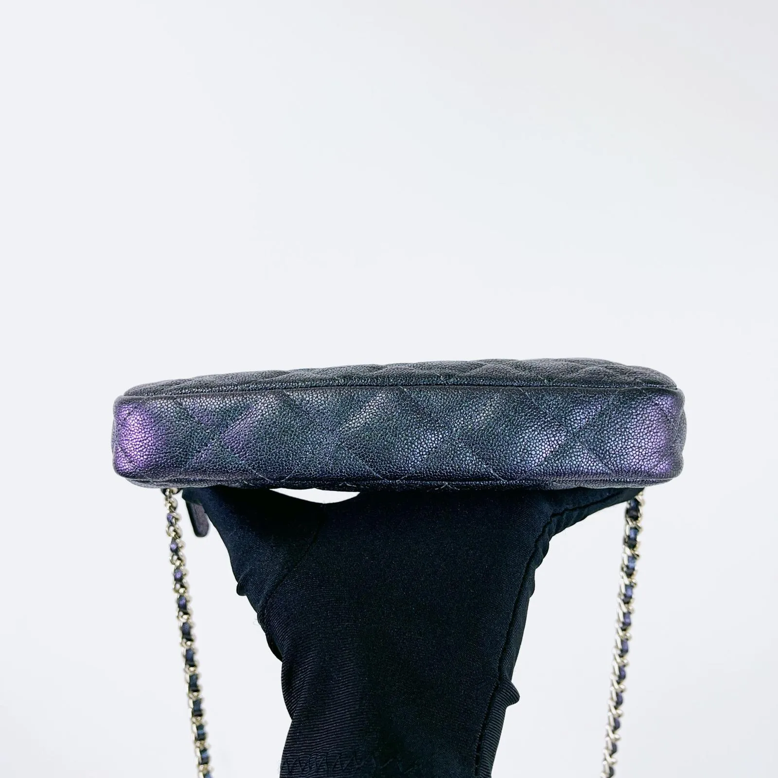 Chanel Classic Double Zip Clutch on Chain