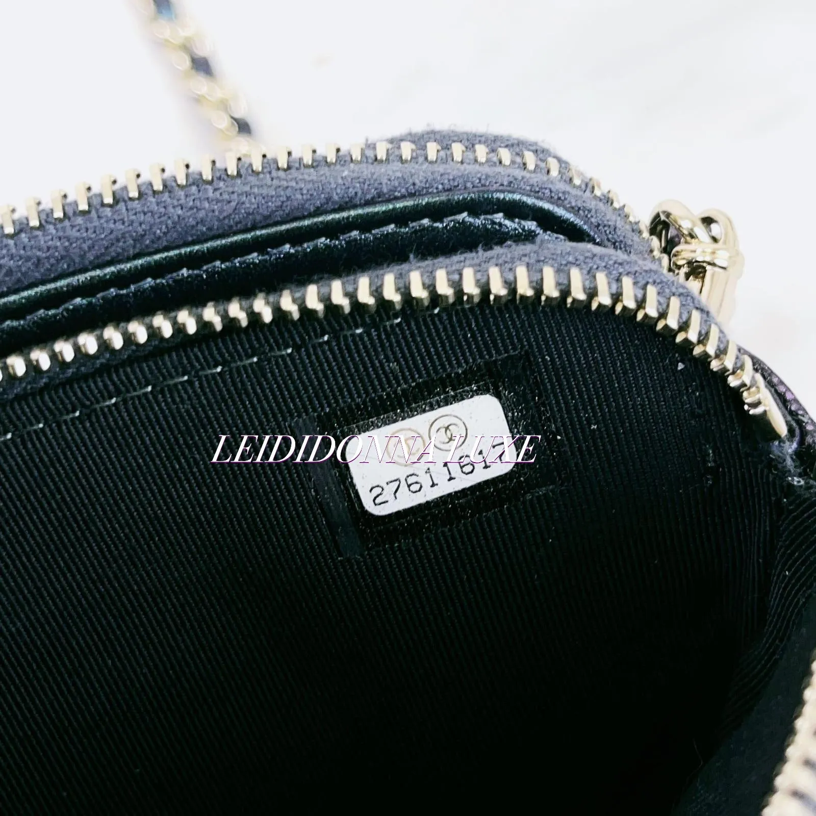Chanel Classic Double Zip Clutch on Chain