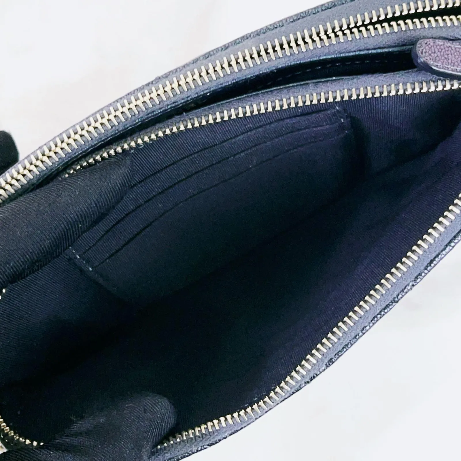 Chanel Classic Double Zip Clutch on Chain