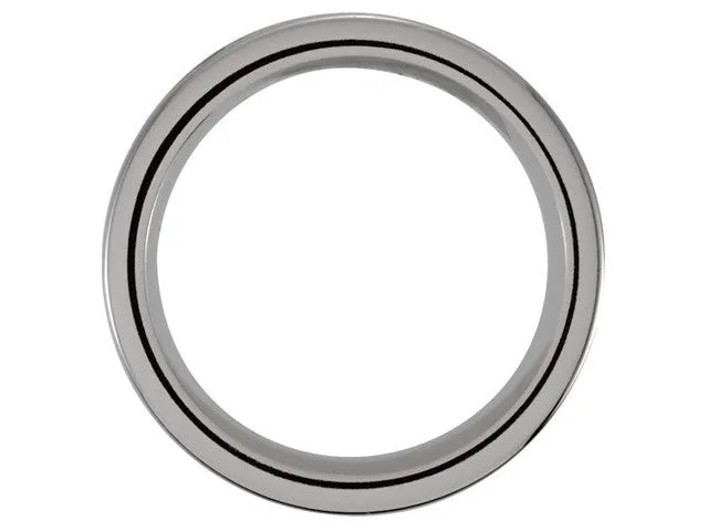 Cobalt 8mm Black Laser Engraved & Satin Finished Band