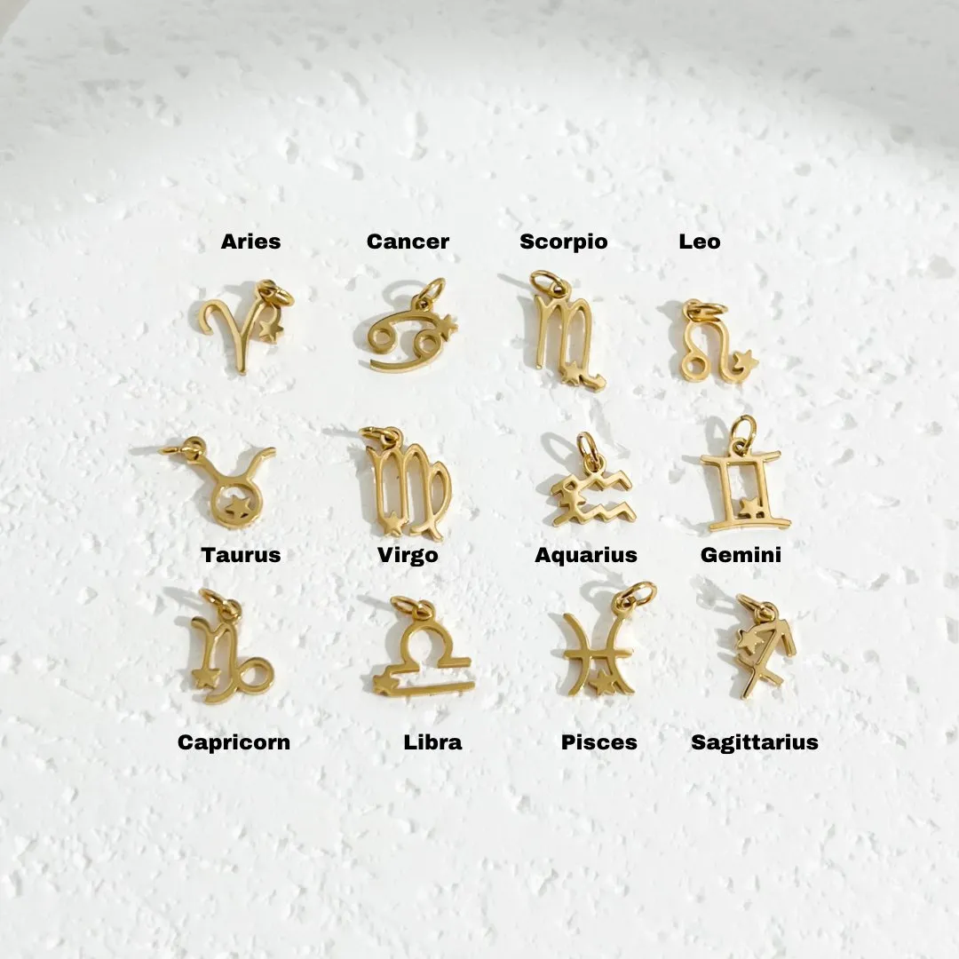 Dainty Zodiac Gold Necklace
