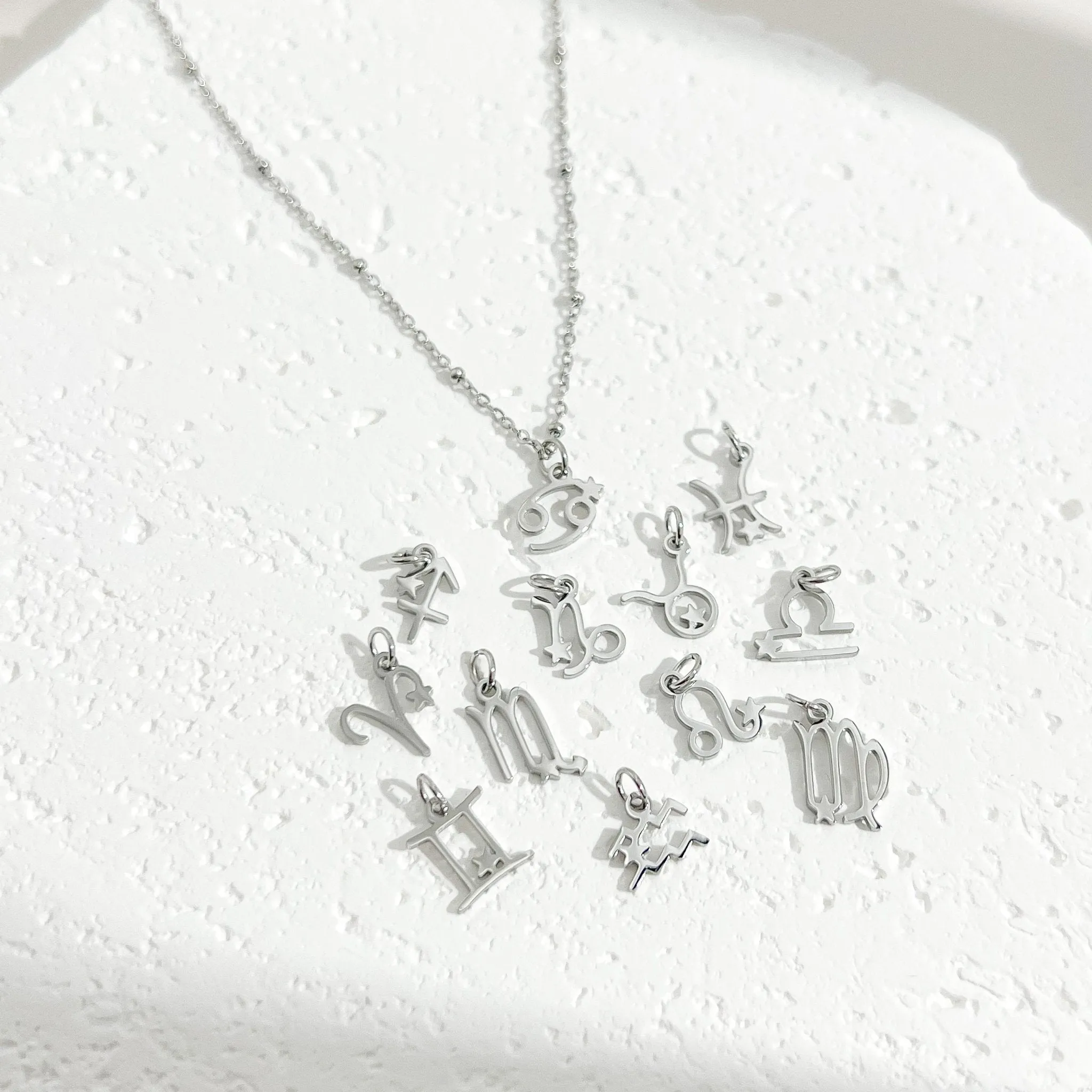 Dainty Zodiac Silver Necklace