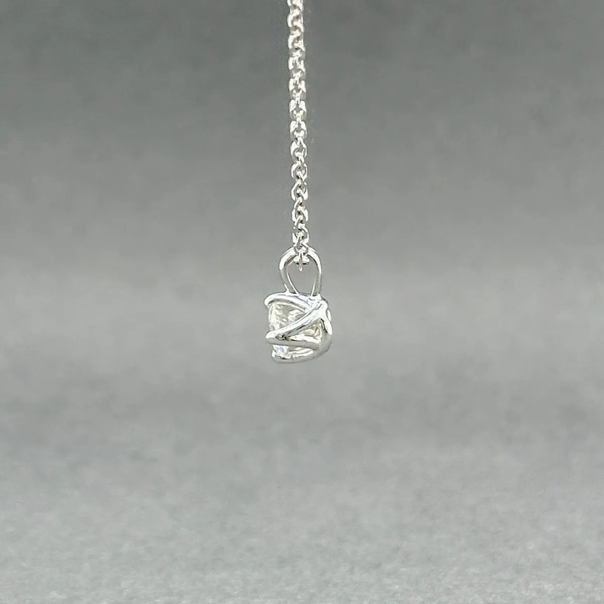 Estate 14K W Gold 0.26ct H/I1 Diamond Pendant