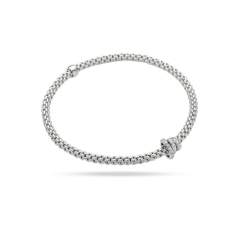 FOPE 'PRIMA' 18CT WHITE GOLD DIAMOND BRACELET