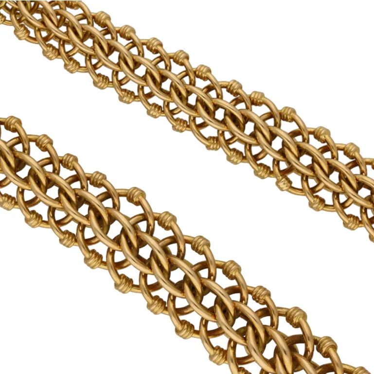French 1940s 18KT Yellow Gold Necklace