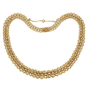 French 1940s 18KT Yellow Gold Necklace