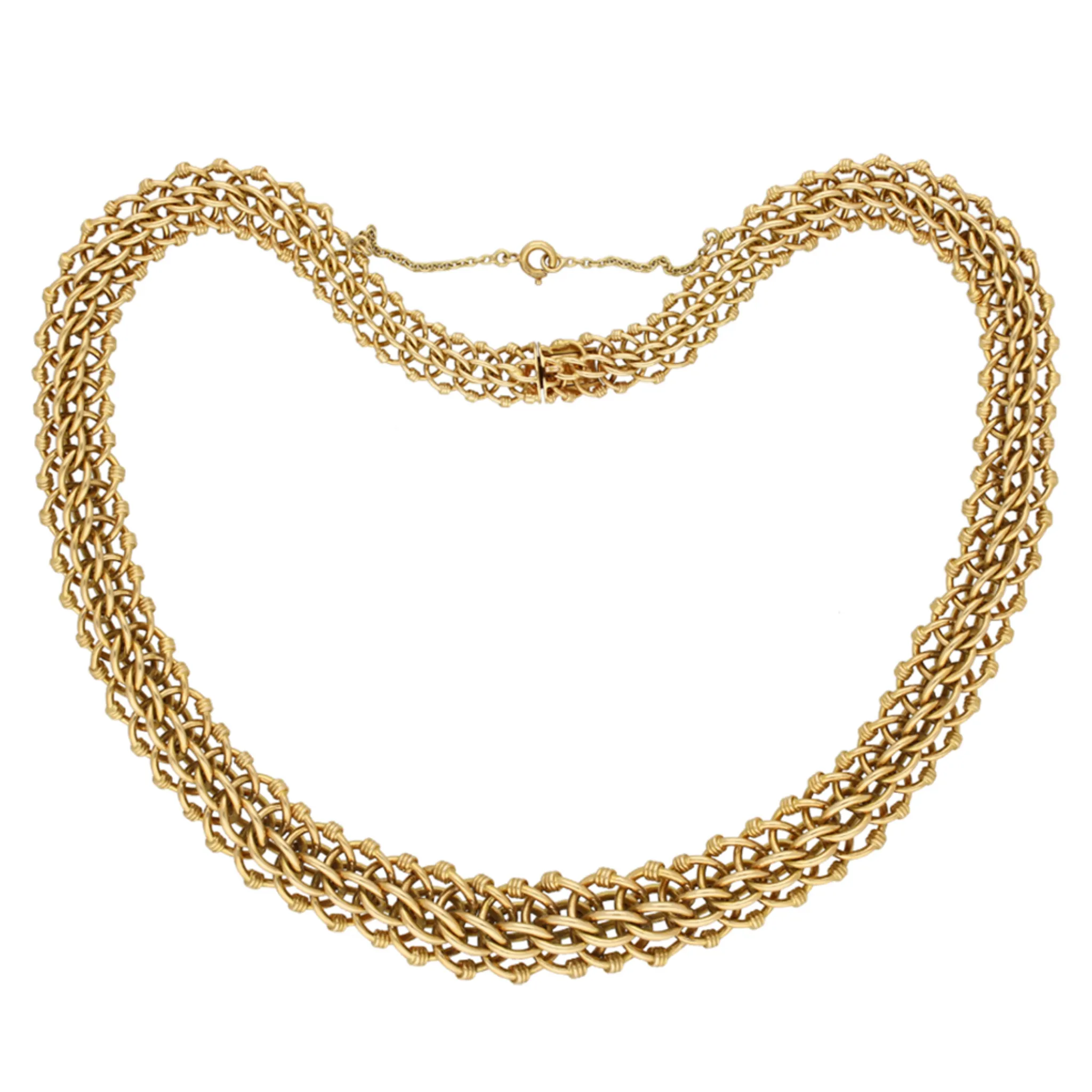French 1940s 18KT Yellow Gold Necklace
