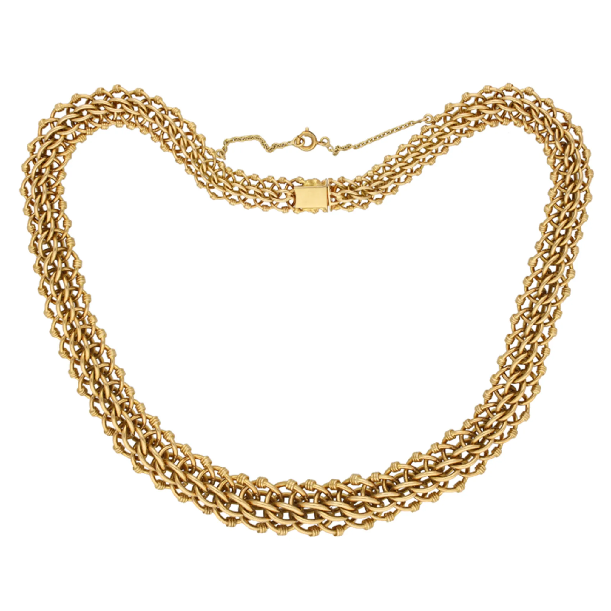 French 1940s 18KT Yellow Gold Necklace