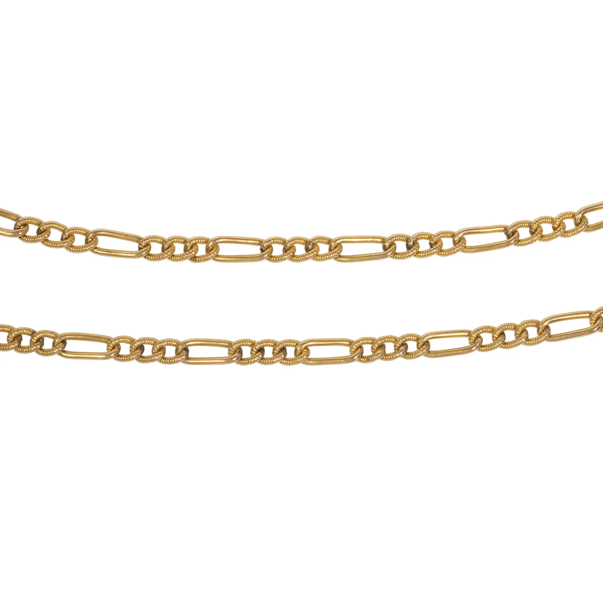 French Antique 18KT Yellow Gold Necklace
