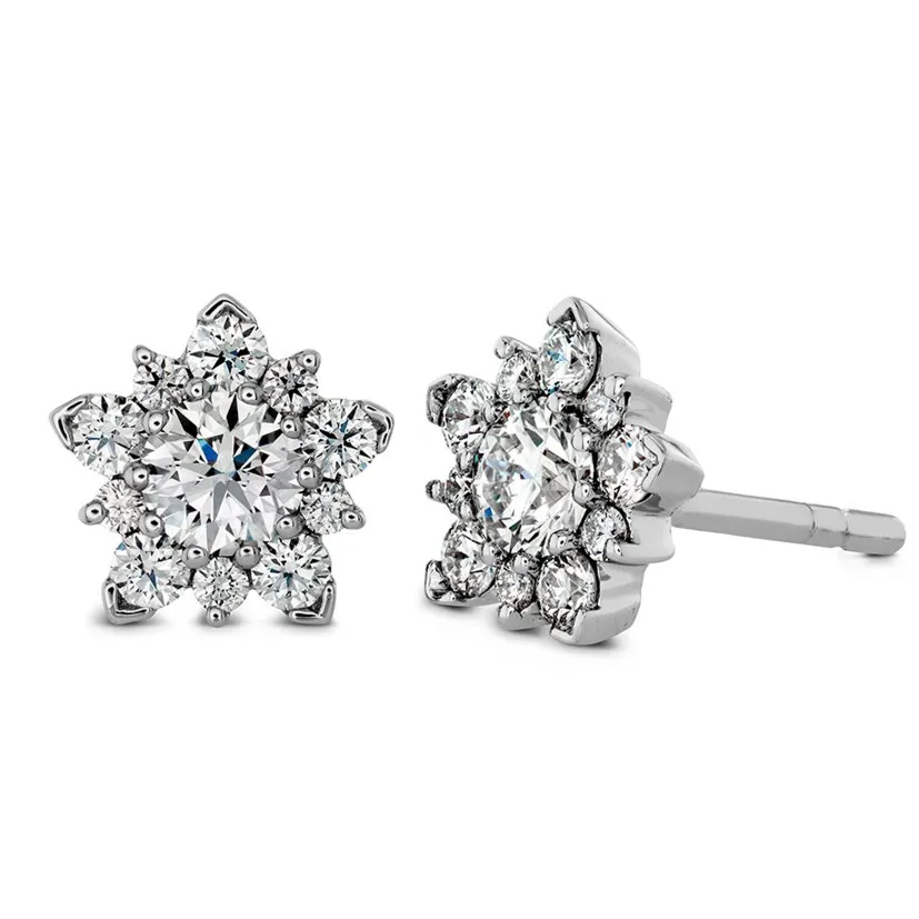 Hearts on Fire Aerial Cluster Stud Earrings