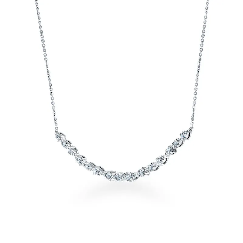HEARTS ON FIRE 'AERIAL DEWDROP' 18CT WHITE GOLD DIAMOND PENDANT