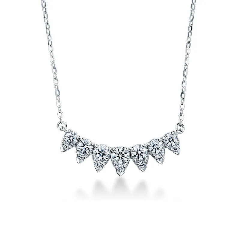 HEARTS ON FIRE AERIAL LUNAR ECLIPSE 18CT WHITE GOLD SMALL DIAMOND NECKLACE