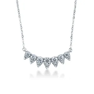 HEARTS ON FIRE AERIAL LUNAR ECLIPSE 18CT WHITE GOLD SMALL DIAMOND NECKLACE