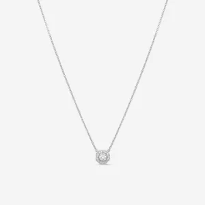 Hearts On Fire Lorelei 18K White Gold Diamond Halo Pendant HFPLORDIAH00258W