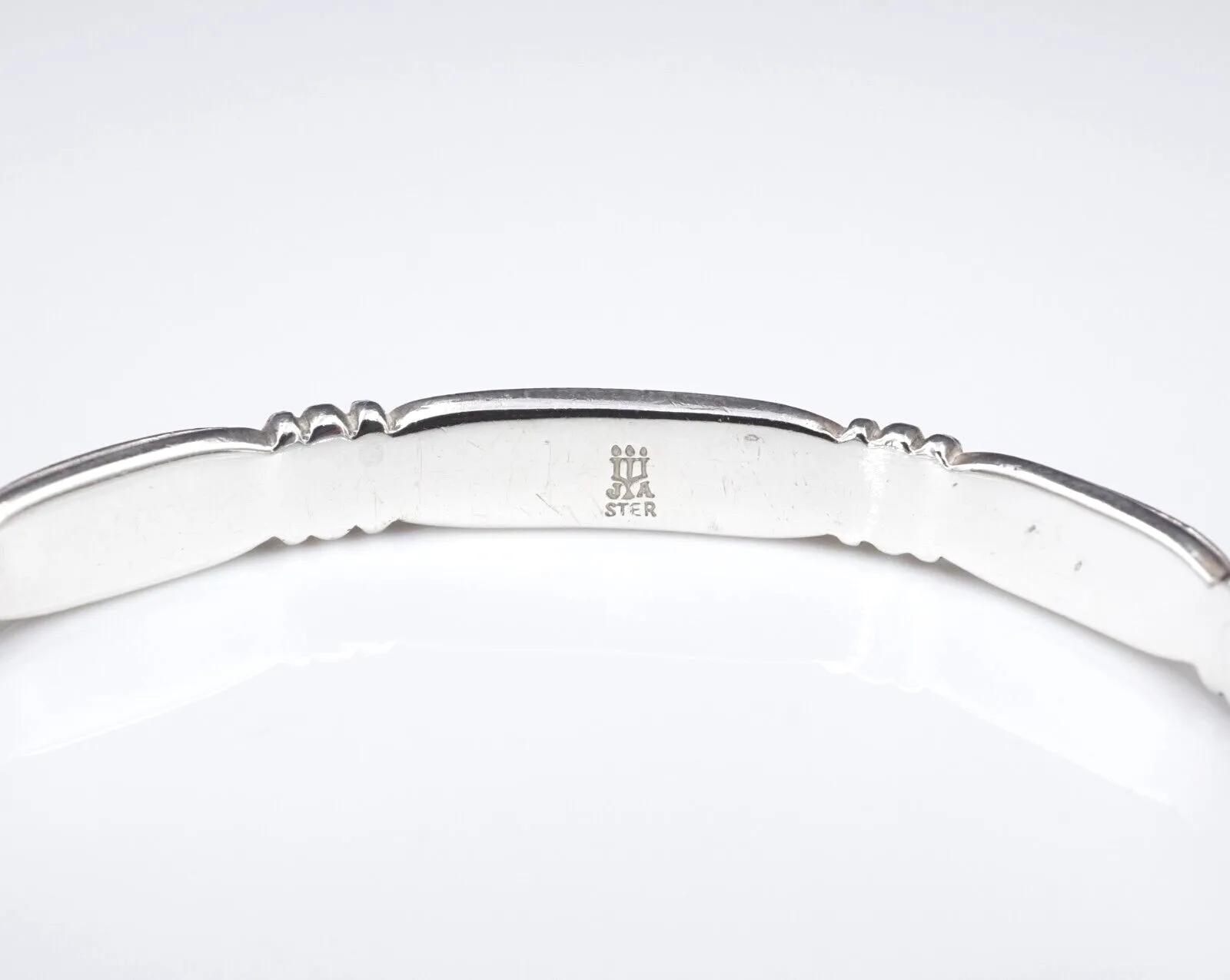 James Avery Thatch Cuff Bangle Bracelet Sterling Silver Retired 6.5" BS2846