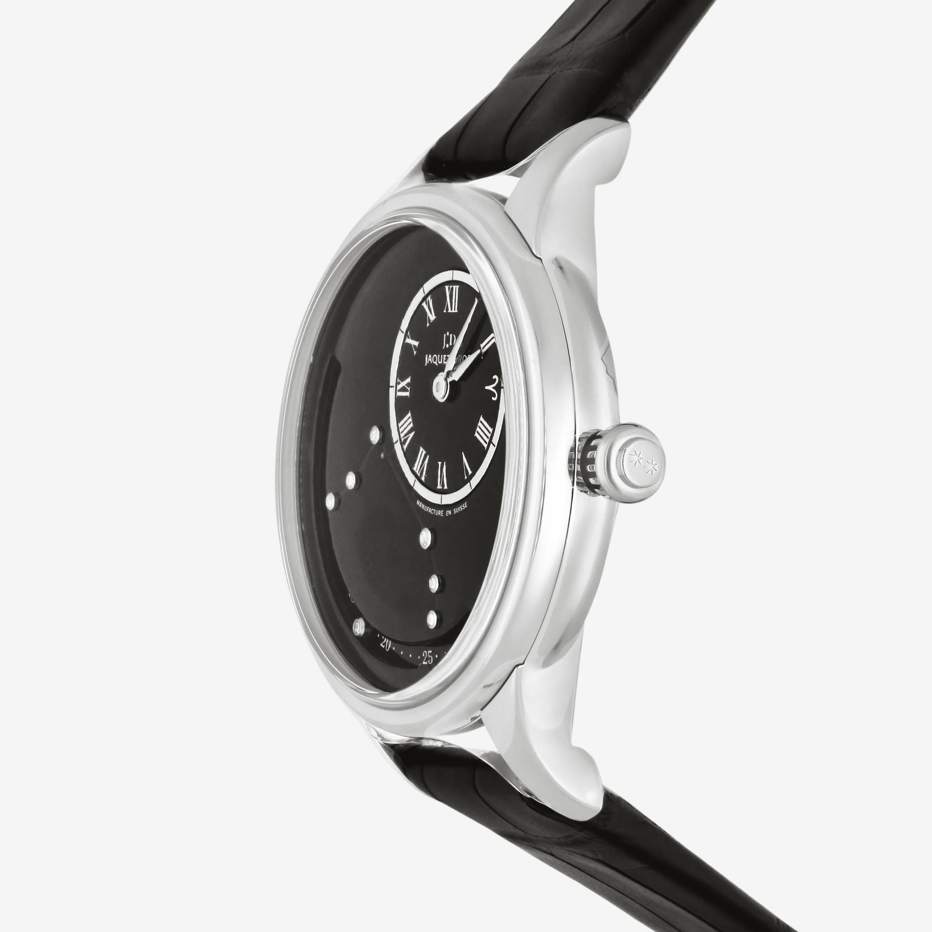 Jaquet Droz Date Astrale Zodiac Set-Aries 18K White Gold Automatic Mens Watch J021014218
