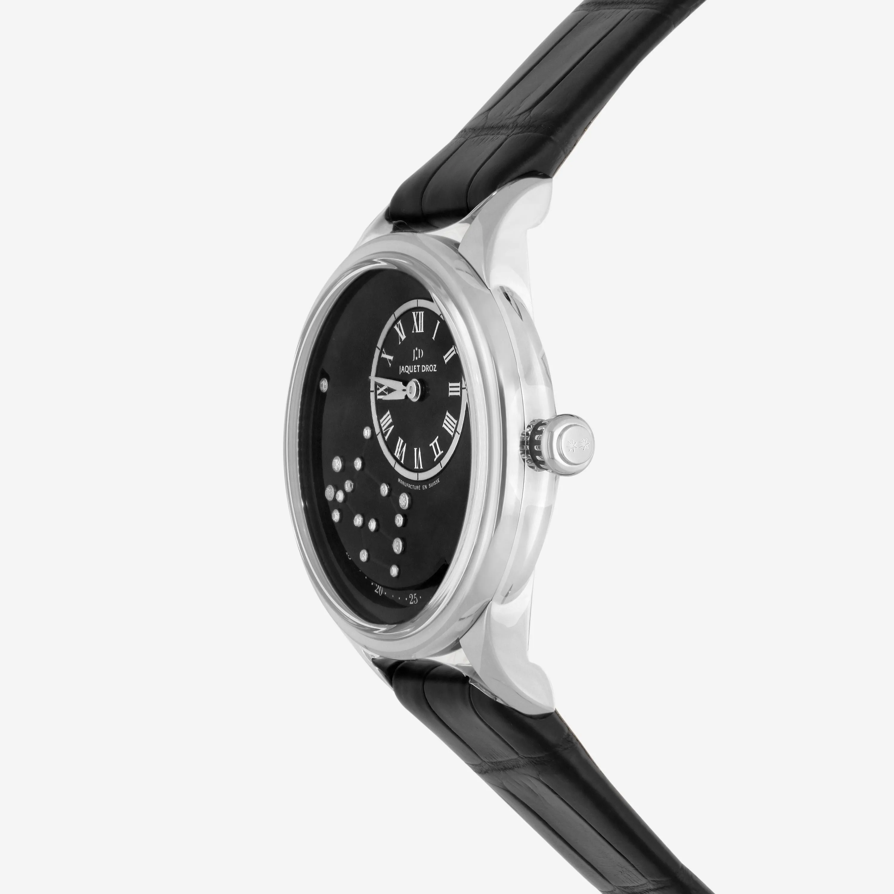 Jaquet Droz Date Astrale Zodiac Set-Gemini 18K White Gold Automatic Mens Watch J021014220