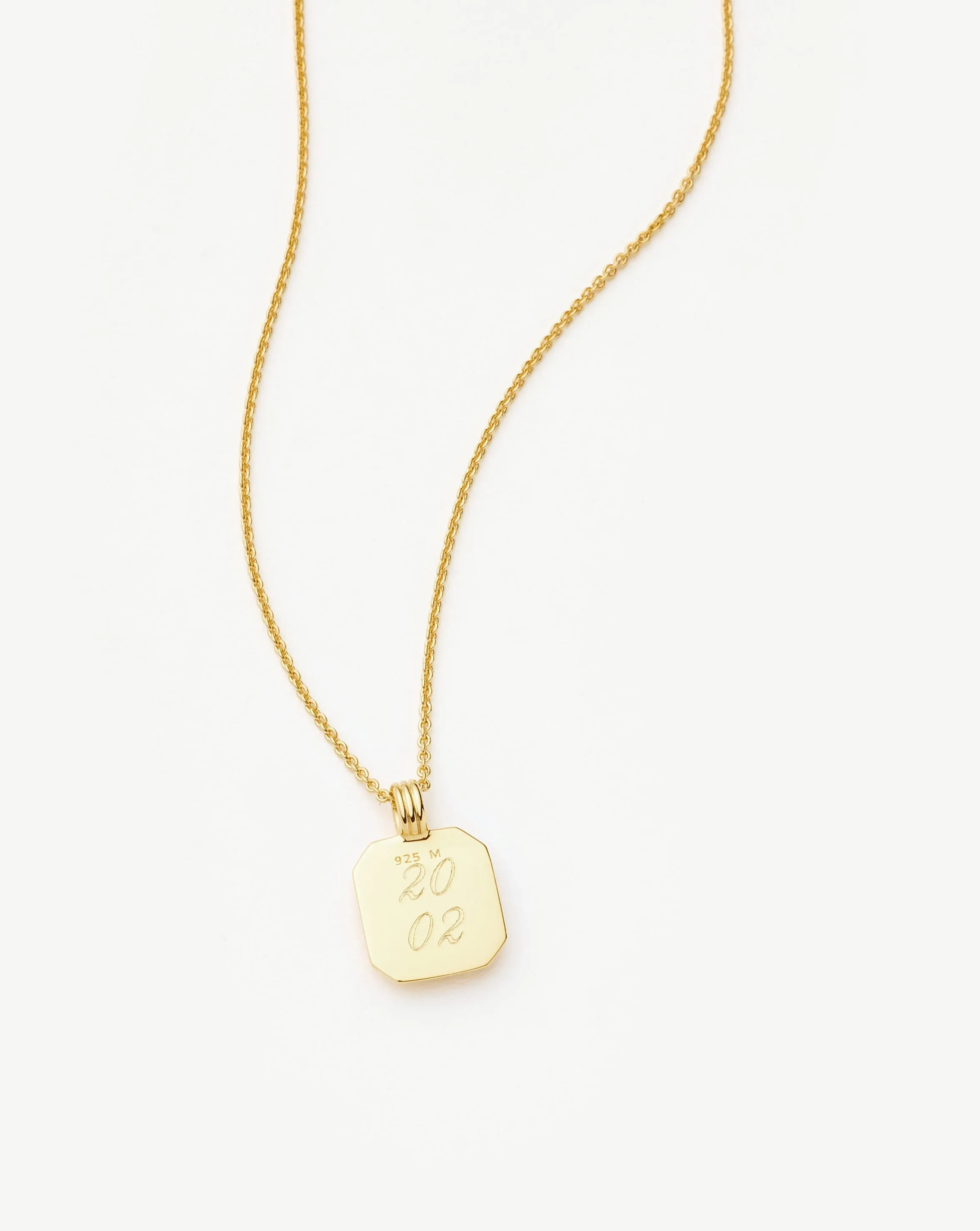 June Birthstone Pendant Necklace | 18k Gold Vermeil/Rainbow Moonstone