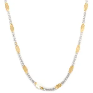 Link Chain in Two Tone Sterling Silver