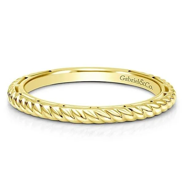 LR4582Y4JJJ 14K YELLOW GOLD STACKABLE LADIES' RING