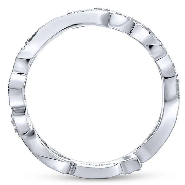 LR4593W45JJ 14K WHITE GOLD STACKABLE DIAMOND LADIES' RING
