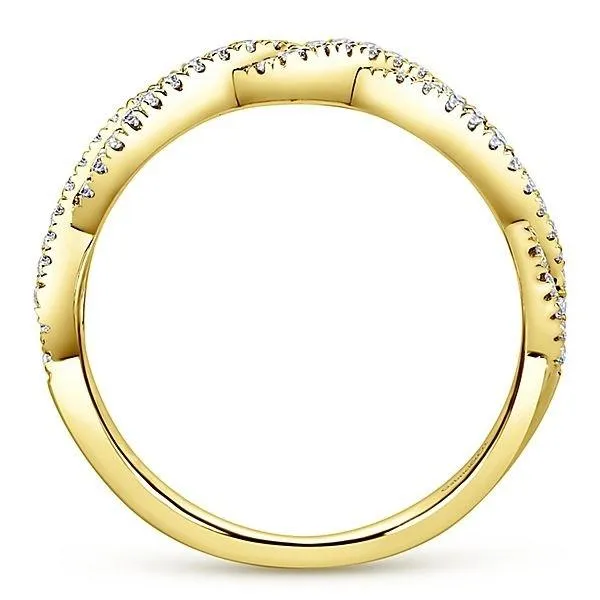 LR51168Y45JJ 14K YELLOW GOLD STACKABLE DIAMOND LADIES' RING