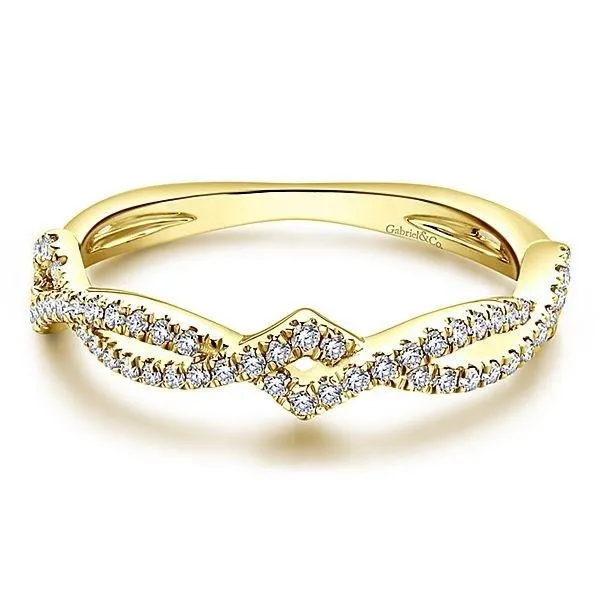 LR51168Y45JJ 14K YELLOW GOLD STACKABLE DIAMOND LADIES' RING