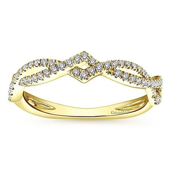 LR51168Y45JJ 14K YELLOW GOLD STACKABLE DIAMOND LADIES' RING