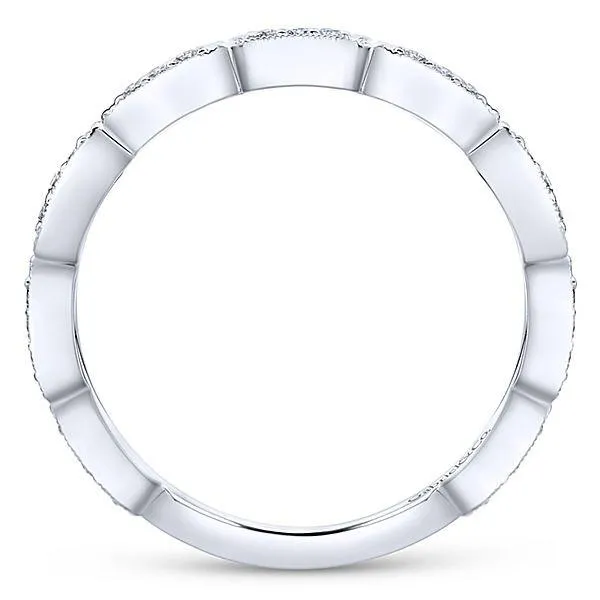 LR51176W45JJ 14K WHITE GOLD STACKABLE DIAMOND LADIES' RING