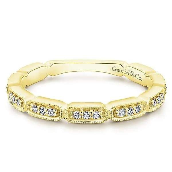 LR51176Y45JJ 14K YELLOW GOLD STACKABLE DIAMOND LADIES' RING