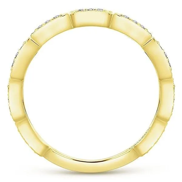 LR51176Y45JJ 14K YELLOW GOLD STACKABLE DIAMOND LADIES' RING
