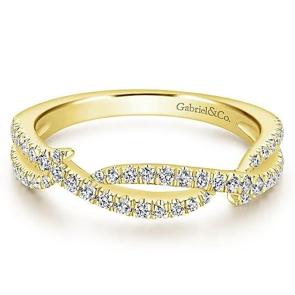 LR51182Y45JJ 14K YELLOW GOLD STACKABLE DIAMOND LADIES' RING