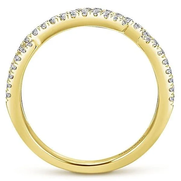 LR51182Y45JJ 14K YELLOW GOLD STACKABLE DIAMOND LADIES' RING