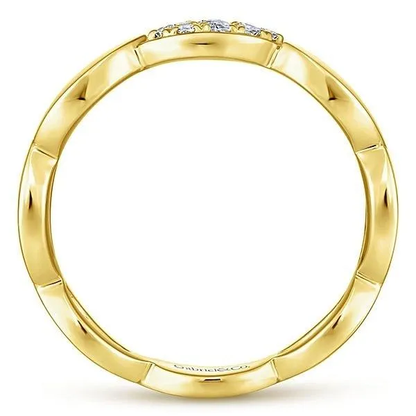 LR51254Y45JJ 14K YELLOW GOLD STACKABLE DIAMOND LADIES' RING