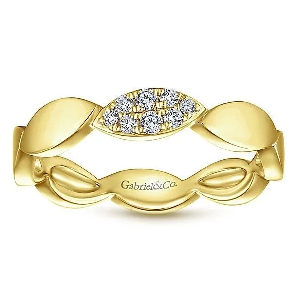 LR51254Y45JJ 14K YELLOW GOLD STACKABLE DIAMOND LADIES' RING