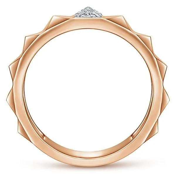 LR51286K45JJ 14K ROSE GOLD STACKABLE DIAMOND LADIES' RING