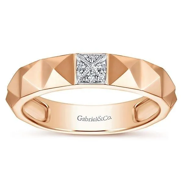 LR51286K45JJ 14K ROSE GOLD STACKABLE DIAMOND LADIES' RING