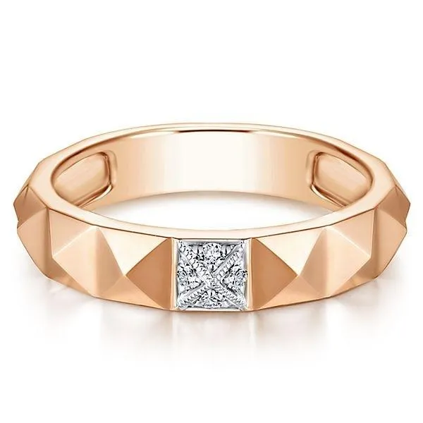 LR51286K45JJ 14K ROSE GOLD STACKABLE DIAMOND LADIES' RING