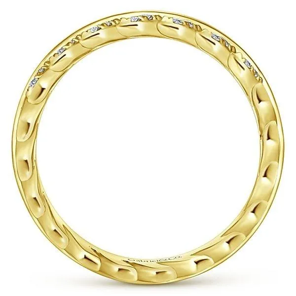 LR51287Y45JJ 14K YELLOW GOLD STACKABLE DIAMOND LADIES' RING