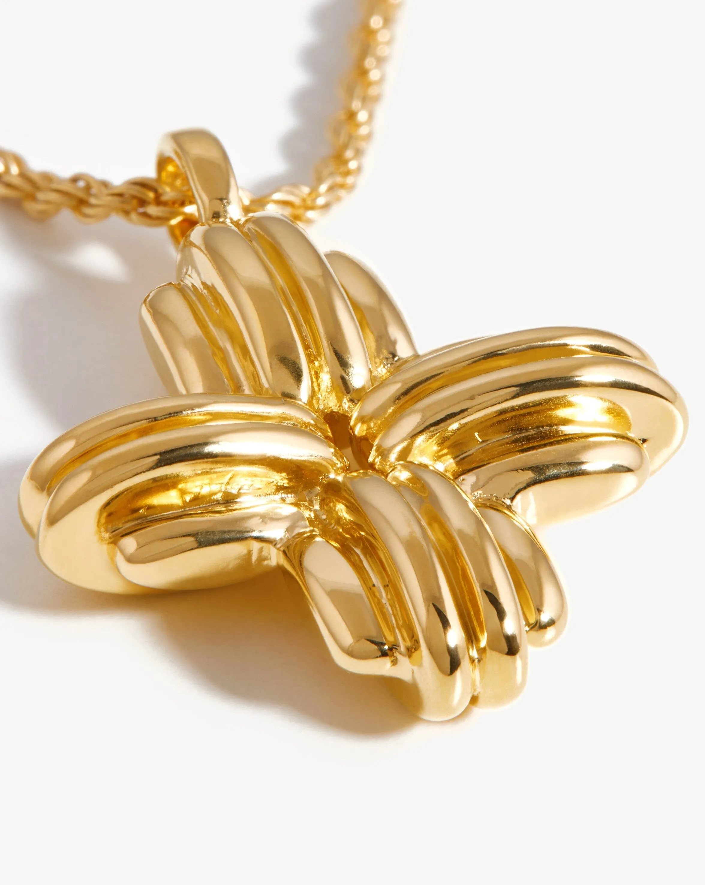 Lucy Williams Large Ridge Cross Necklace | 18k Gold Vermeil