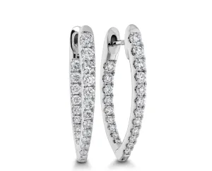 MEMOIRE-IMPERIAL DIAMOND HOOPS .73-.82CTW APPROX.Imperial Diamond Hoops .75ctw approx. CHHO24922148W72000