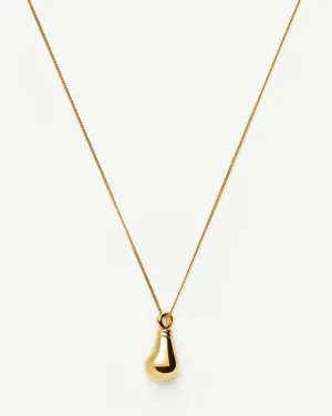 Message in a Bottle Droplet Pendant Necklace | 18k Gold Plated