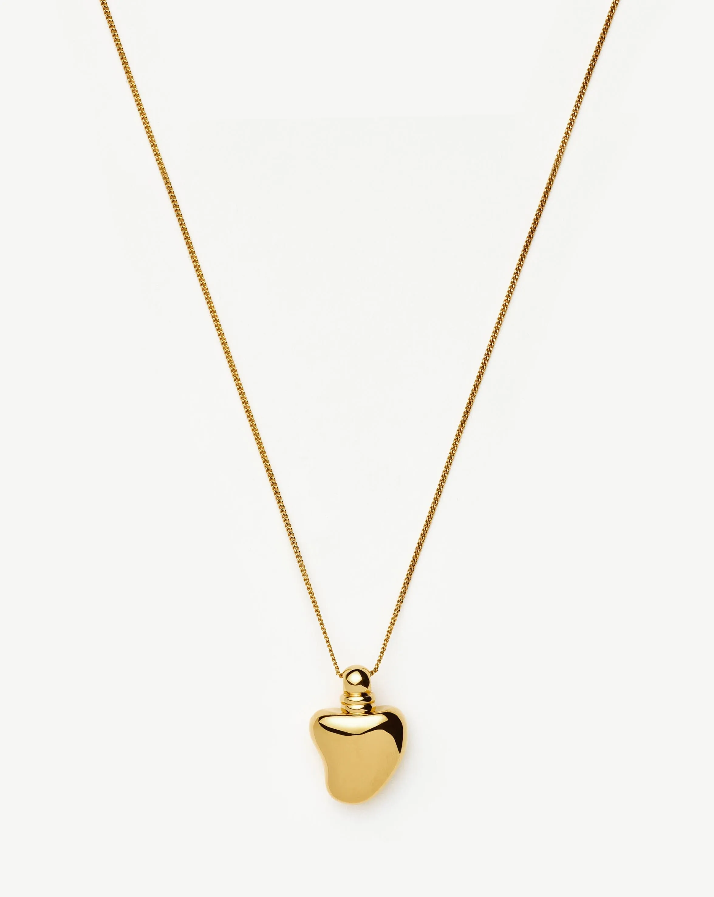 Message in a Bottle Heart Pendant Necklace | 18k Gold Plated