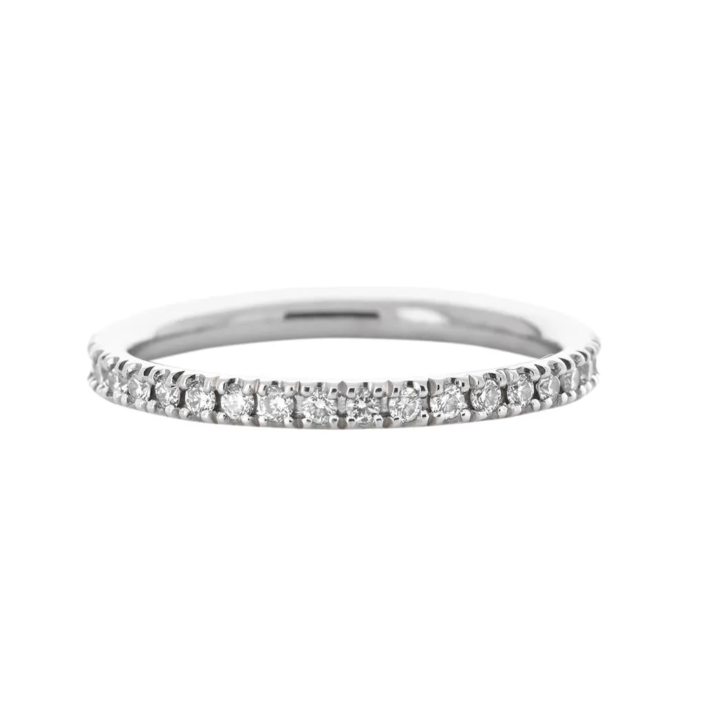 Micro Pav Diamond Band | 0.33ct | White Gold
