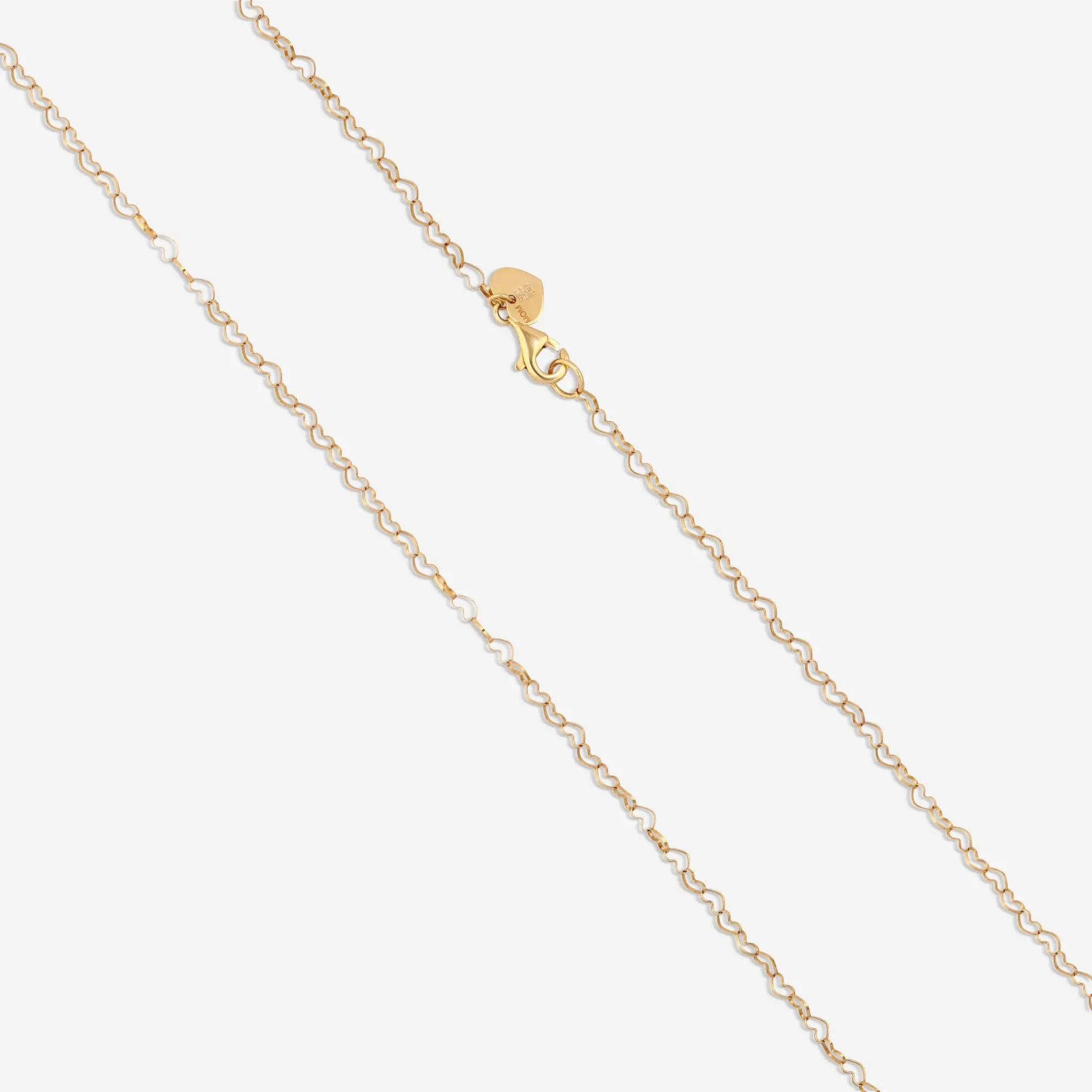 Nanis 18K Yellow Gold Chain Heart Necklace CS8-524