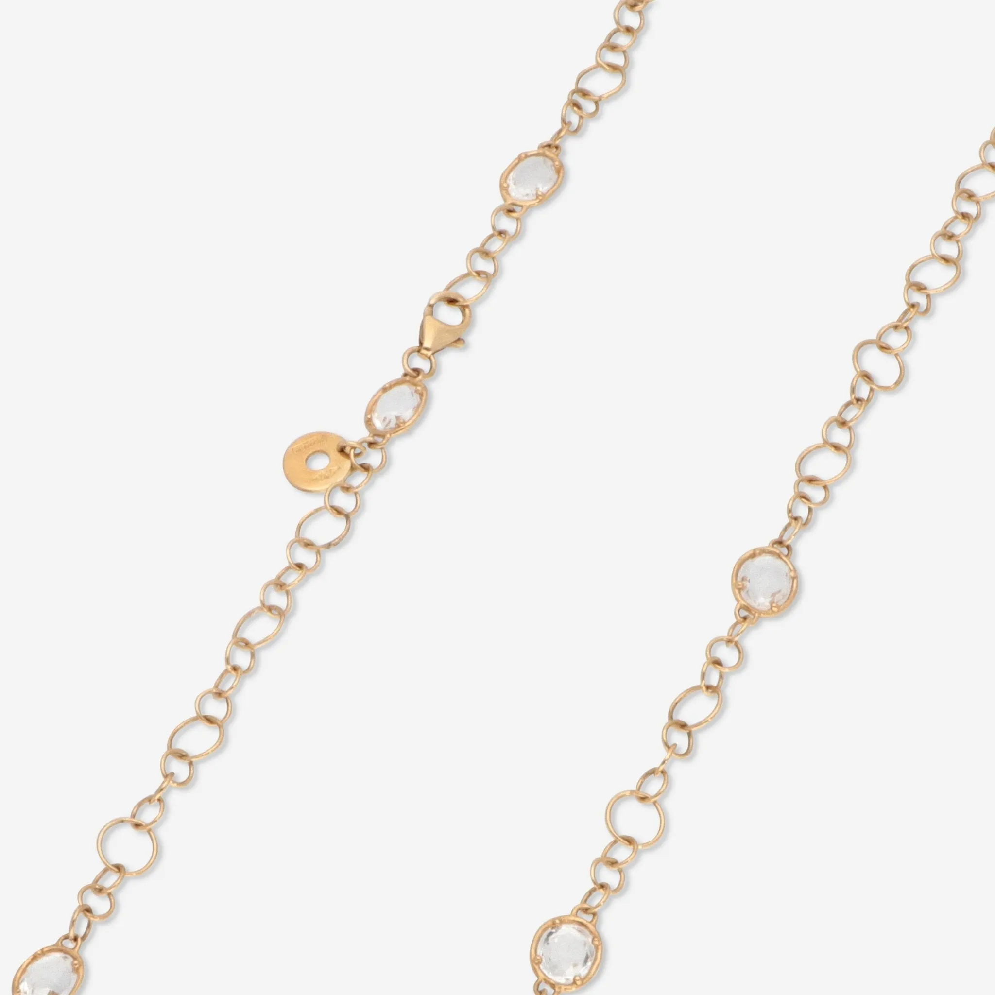 Nanis 18K Yellow Gold Rock Crystal Necklace CN2-565