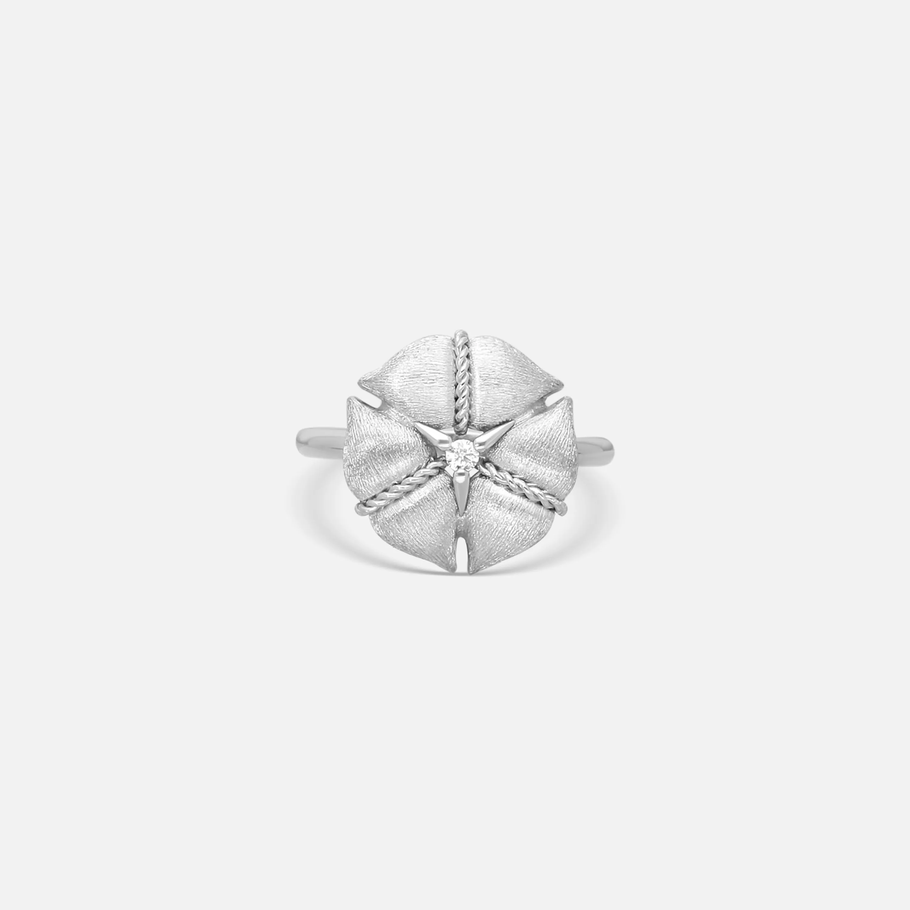 Nanis Amarcord 18K White Gold Diamond Statement Ring AS1-571